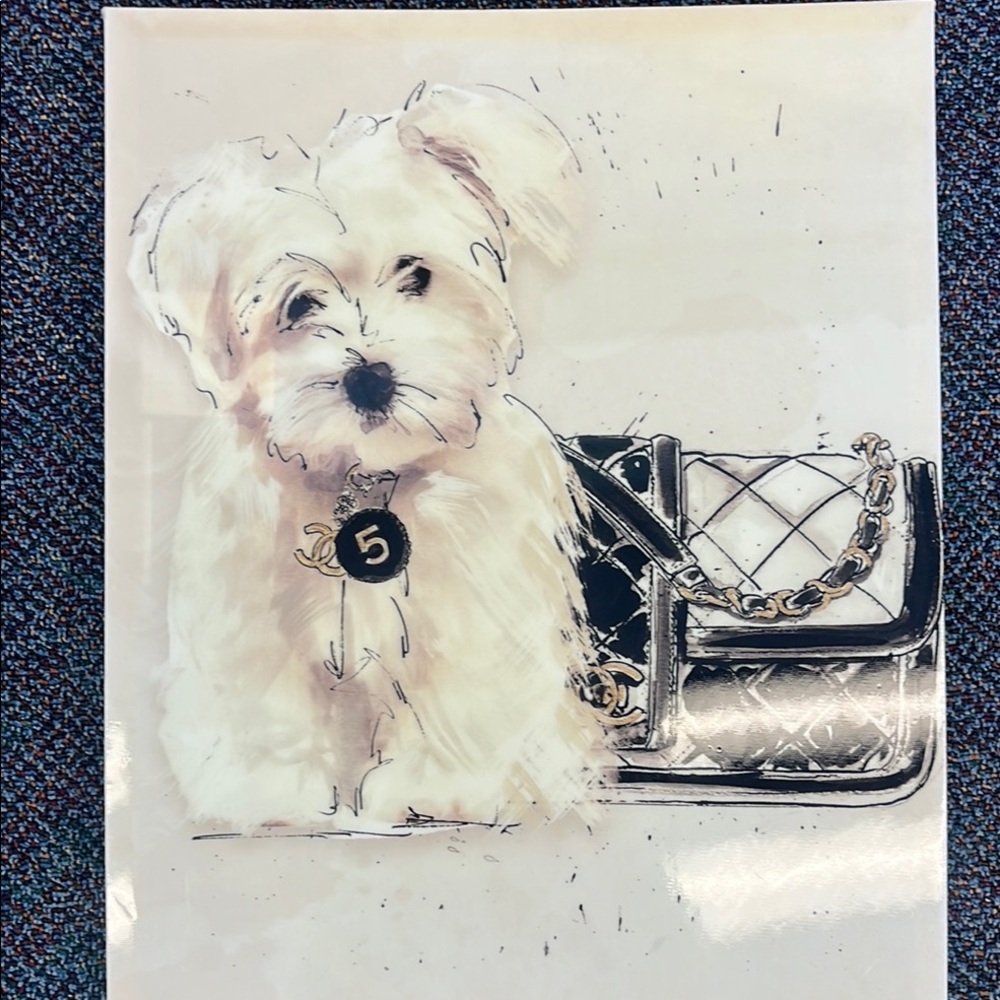 Chanel Dog and Handbag Art Print